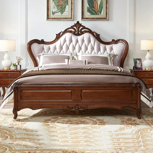 King Size Bedroom Bed European Aesthetic Storage Double Bed Modern Wood Camas De Matrimonio Dormitorio Luxury Furniture
