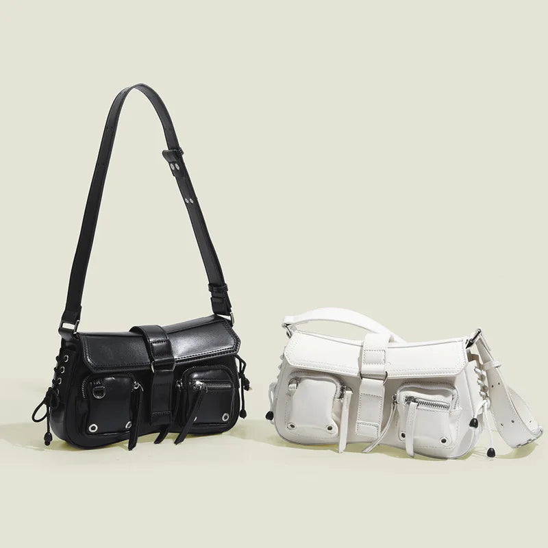 Women's bag 2025 fashion new bag popular PU material high-end feeling baguette bag leisure commuting bag single shoulder bag