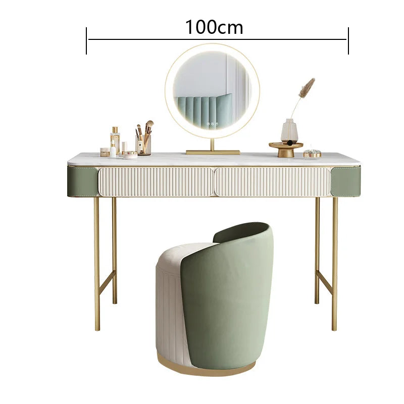 Modern Design Dressing Table Set Makeup Table with Drawers Dresser Table for Living Room