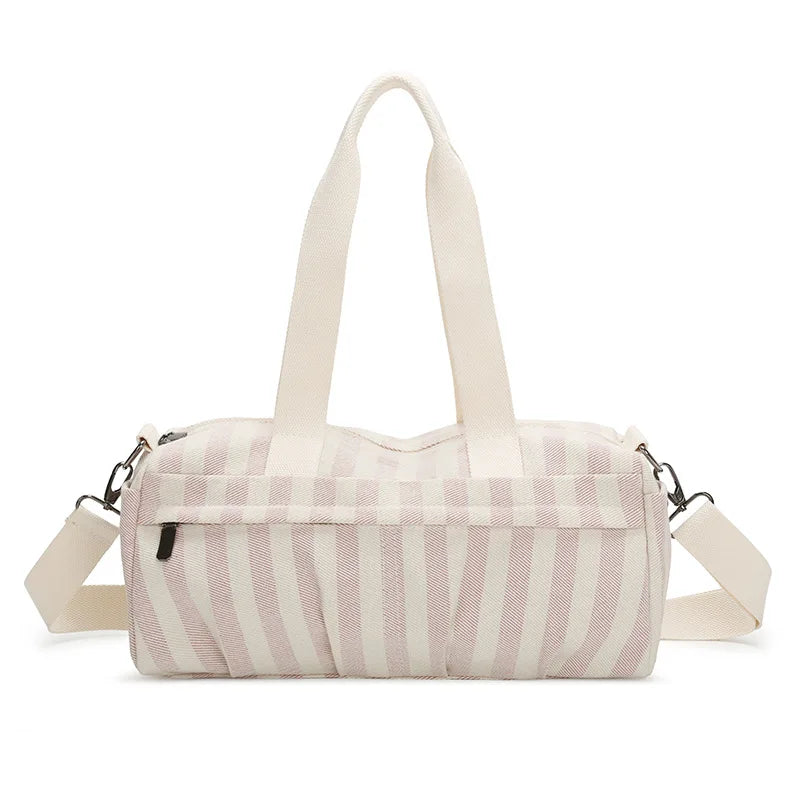 Women's Handbag Fashionable  Lightweight Women's Canvas  Bags with Checked Fabric Large Capacity for Single Shoulder Bag