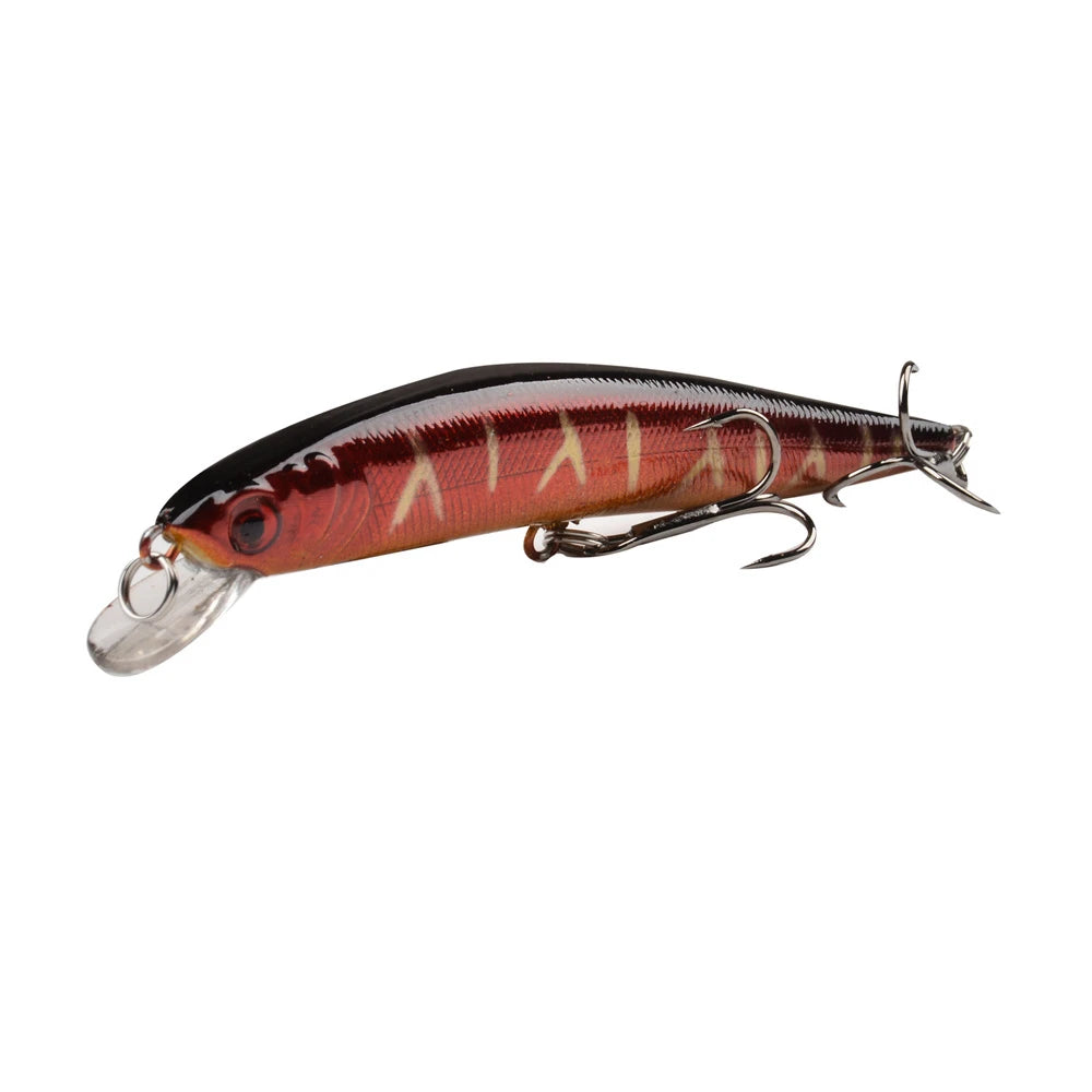 Floating Minnow Fishing Lure 10cm 9.5g 3D Eyes Crankbait Wobblers Artificial Plastic Hard Bait Bass Pike Jerkbait Fishing Tackle