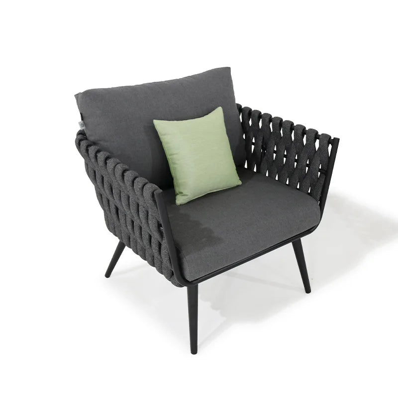 Lving Room Modern Sofa Set Furniture All Weather Outdoor Lazy Fabric Sofa Rattan Garden Sofas for Patio