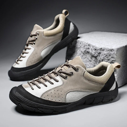 New Fashion Men Trekking Shoes Hiking Designer Casual Comfortable Outdoor Leather High Quality Climbing Breathable Driving Shoes