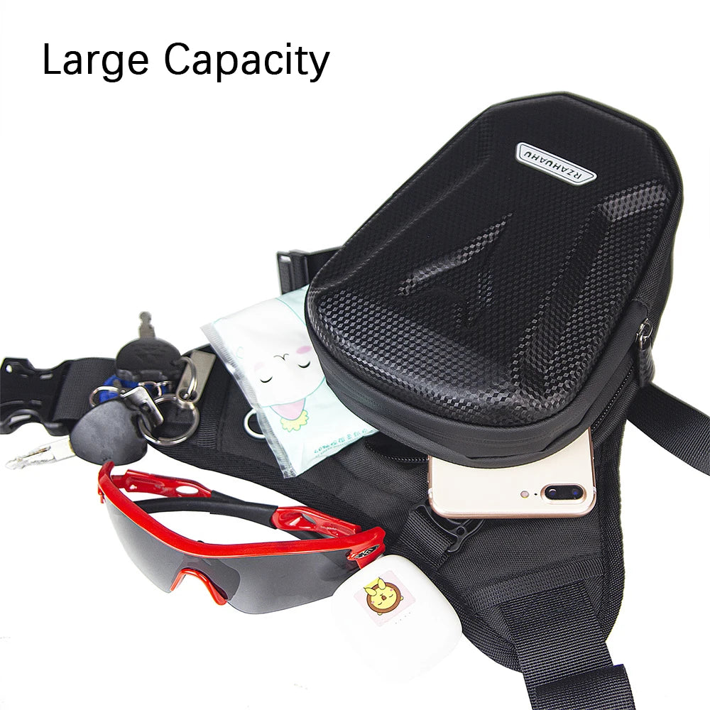 Men Hip Bum Pack Leg Side Bag Tactical Travel Bag Waterproof Pack Bag Outdoor Casual Motorcycle Waist Leg Bag Ride Bags