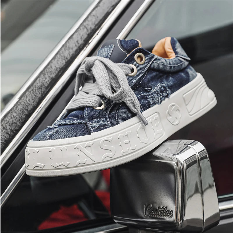 Men's Casual Shoes Spring 2025 New Fashion Man Sneakers Anti Slip Wear-resistant Footwear Men Outdoor Lace Up Breathable Outsole