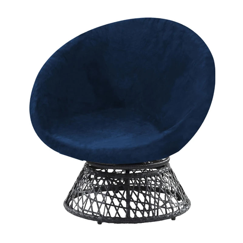 Round Saucer Chair Cover Elastic Velvet Chair Cover Moon Sauce Chair Protector Covers Seat Slipcovers Camping Chair Covers