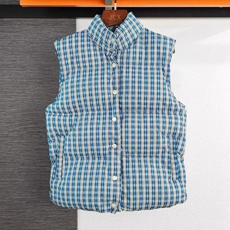 Women's Padded Cotton Vests Quilted Half Short Youthful Winter Clothing Lady Giletes Lightweight Cold Pretty Cheap Classic Warm
