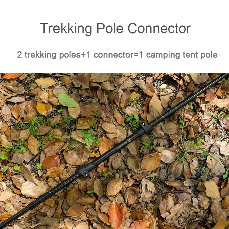 Trekking Pole Connector Turn Into Tent Pole for Awning Shade Canopy Accessories Outdoor Hiking Lightweight Cool Camping Gear