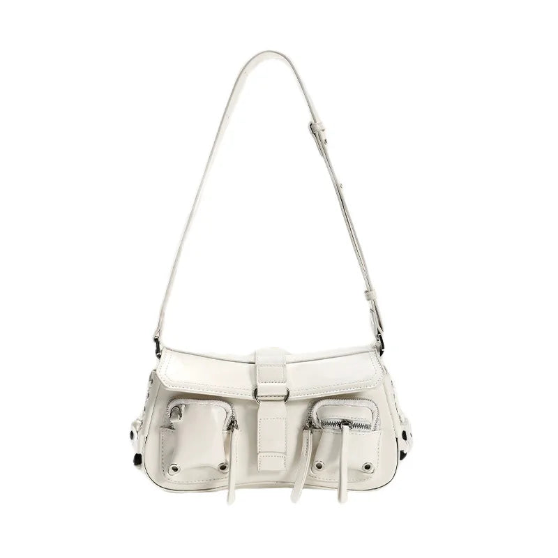 Women's bag 2025 fashion new bag popular PU material high-end feeling baguette bag leisure commuting bag single shoulder bag