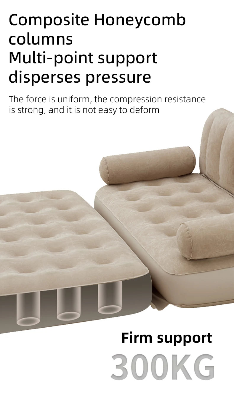 Uncle Snail Outdoor Automatic Inflatable Sofa Floor Lay Portable Folding Camping Tent Household Lazy Inflatable Mattress