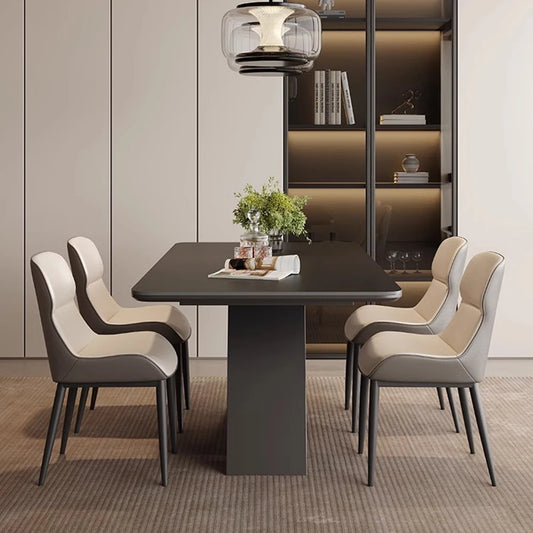 Nordic Living Dining Table Luxury Waterproof 6 People Minimalist Dining Table Rectangle Modern Tavoli Da Pranzo Home Furniture