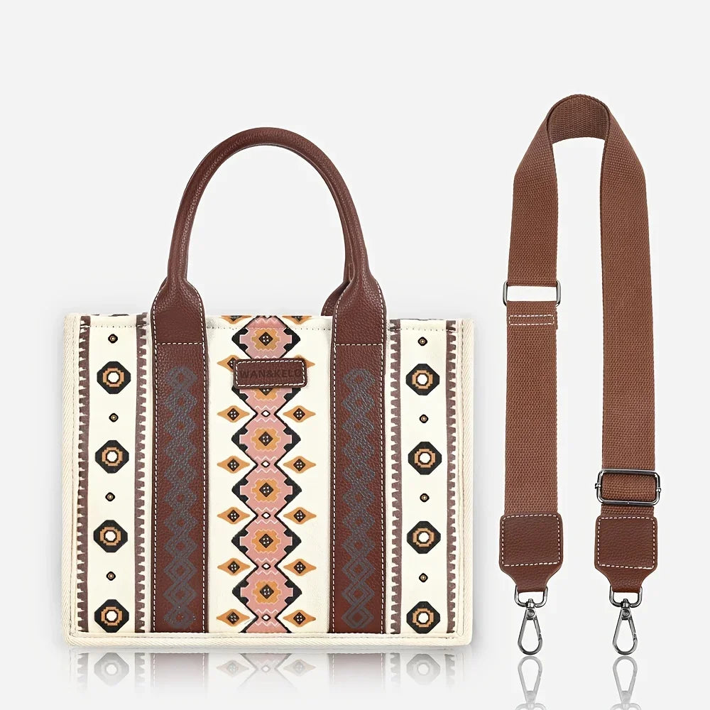 Women's Bohemian Tote Bag European Retro Trendy Single-Shoulder Crossbody Handbag for Stylish Casual Fashion Maternity Bag