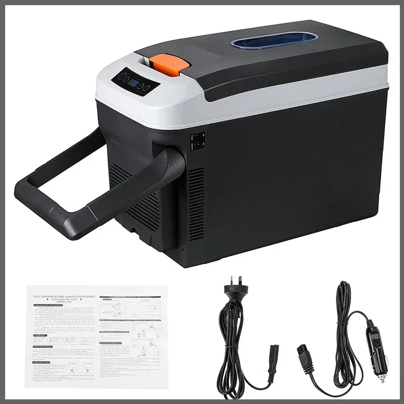 35L Mini Refrigerator Cold & Warm Dual-purpose Portable Outdoor Camping Fridges Food Drinks Cooler with LED Smart Display