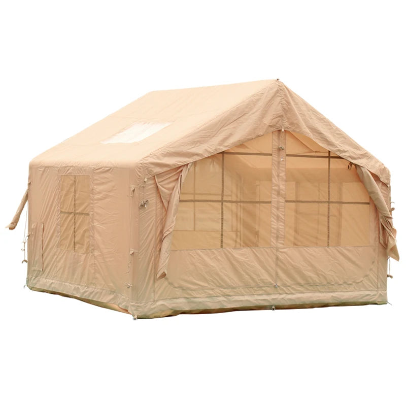 Outdoor Outdoor Camping Style Inflatable Tent Overnight Rainproof Thickeneded Camping Style Outdoor Cabin Roof 8 Square Meters