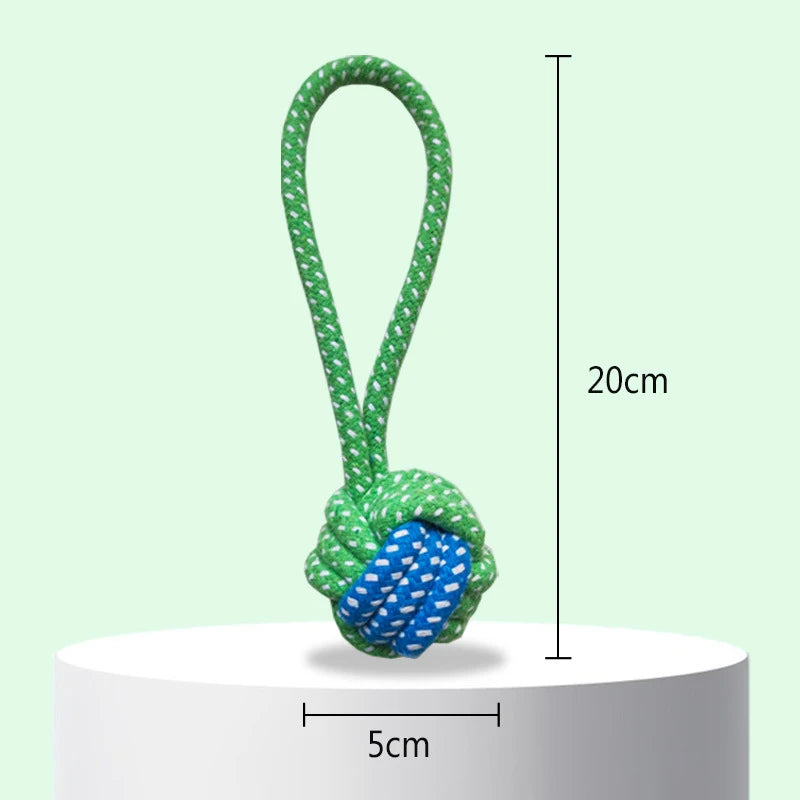 Pet Interactive Cotton Rope Mini Dog Toys Teeth Grinding Cleaning Chewing Puppy Toys Dog Training Toys Pet Supplies