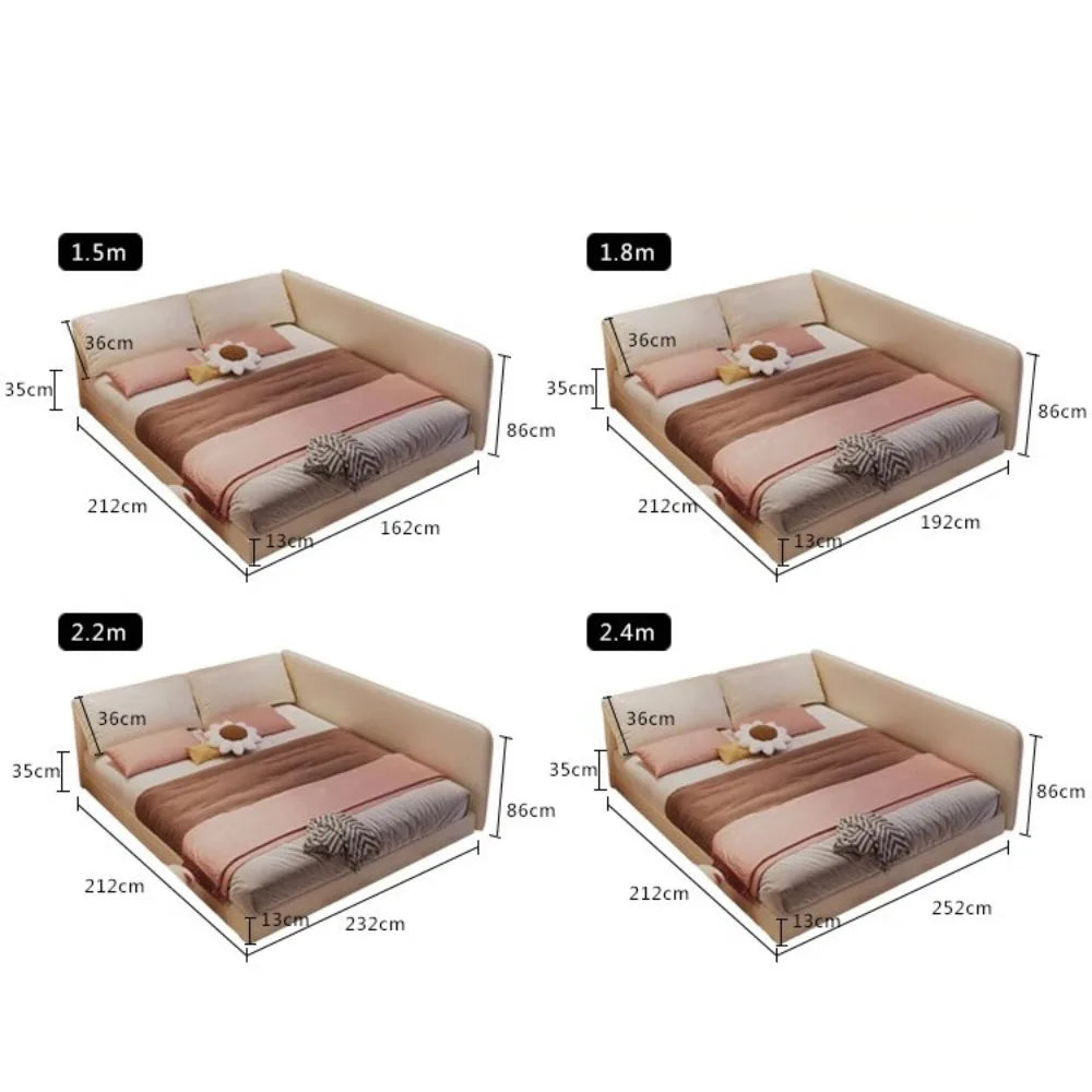 King Size Europian Bed Modern Minimalist Luxury Kids Children Bed Sleeping 180x200 Cama De Lujo Para Dormitorio Home Furniture
