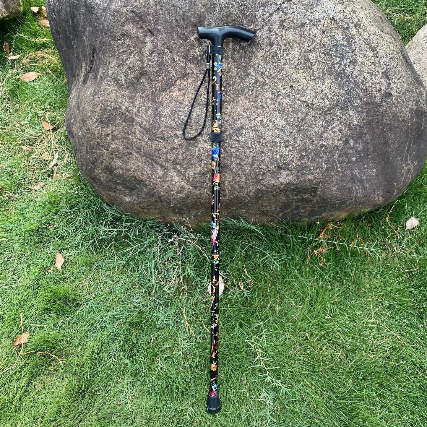 Outdoor Trekking Poles Portable Foldable Five Section Walking Pole Multi Function Telescopic Walking Stick Hiking Accessories