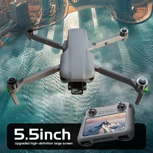 019MAXthree-axis gimbal touch screen controller 5G+relay strong signal super strong standby ultra clear image transmission drone