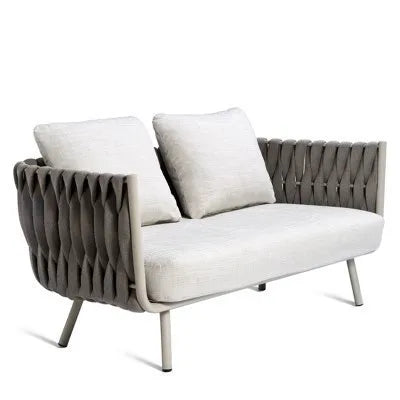 Lving Room Modern Sofa Set Furniture All Weather Outdoor Lazy Fabric Sofa Rattan Garden Sofas for Patio