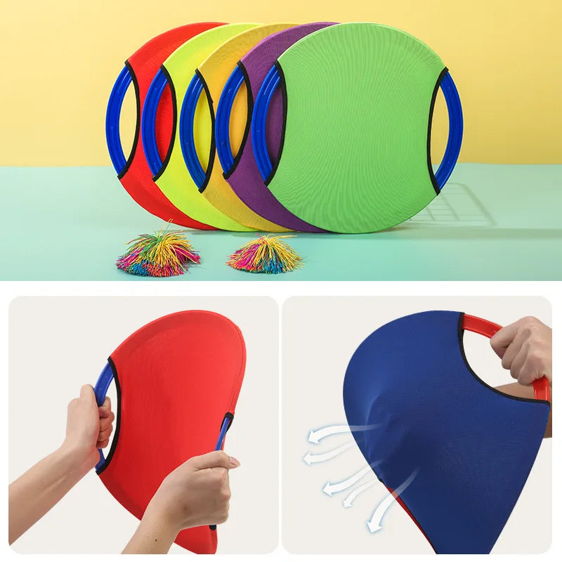 Kid Sports Game Kindergarten Sensory Integration Training Round Elastic Cloth Parent Child Activities Outdoor Garden Field Game
