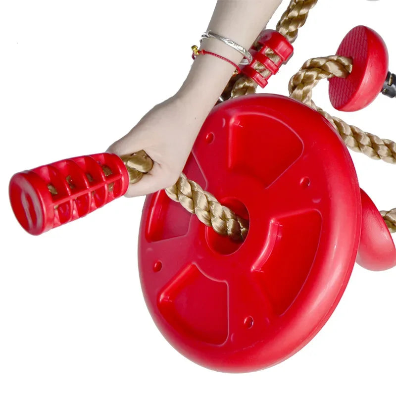 Outdoor Sports Kindergarten Climbing Toy Disc Swing Seat Climbing Rope  Backyard Outdoor Rings Swing Climbing Equipment Toys