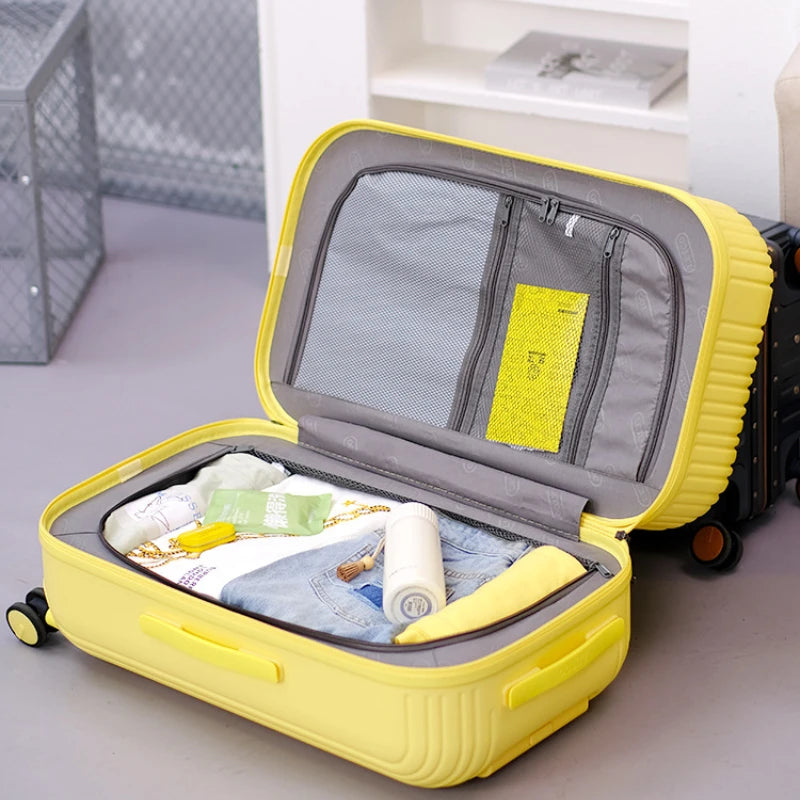 20 Inch Rolling Luggage Case 26 Inch Drop Resistant Suitcase Lightweight Small Password Box Trolley Travel Luggage Gift Box 24