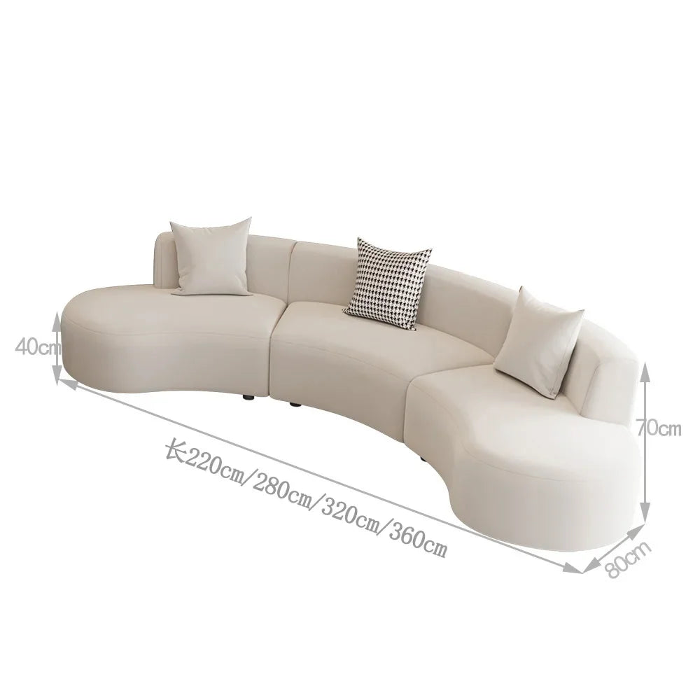 Moder White Sofa Minimalist Individual Curved Nordic Loveset Sofa Arm Recliner Living Room Oturma Odası Kanepeleri Furniture