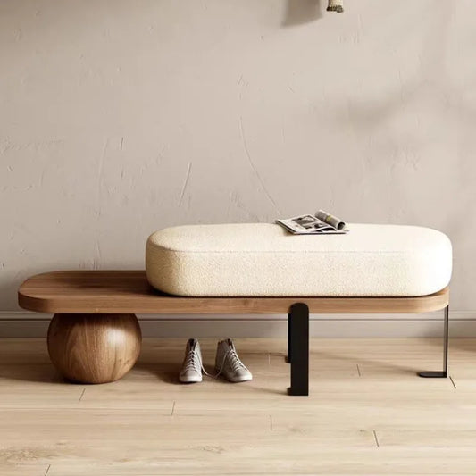 Creative Solid Wood Living Room Furniture Home Door Shoe Bench Porch Bedroom Bedside Bench Ottoman Storage Nordic Furniture