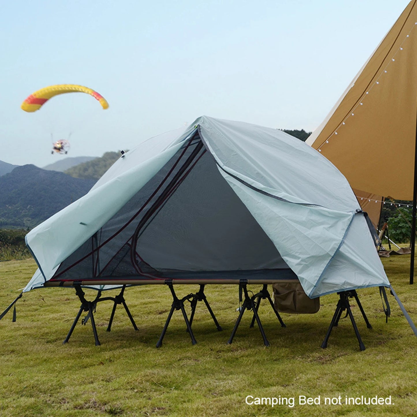 1 Person Camping Tent for Cot Lightweight  Resistant Tent for Outdoor Camping Backpacking Traveling Camping Tent