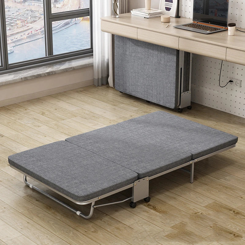 GUIG's New Tri-fold Office Rollaway Bed Single Bed Attendant Bed Siesta Bed Nap Bed Camp Bed Hard Board Bed Hot