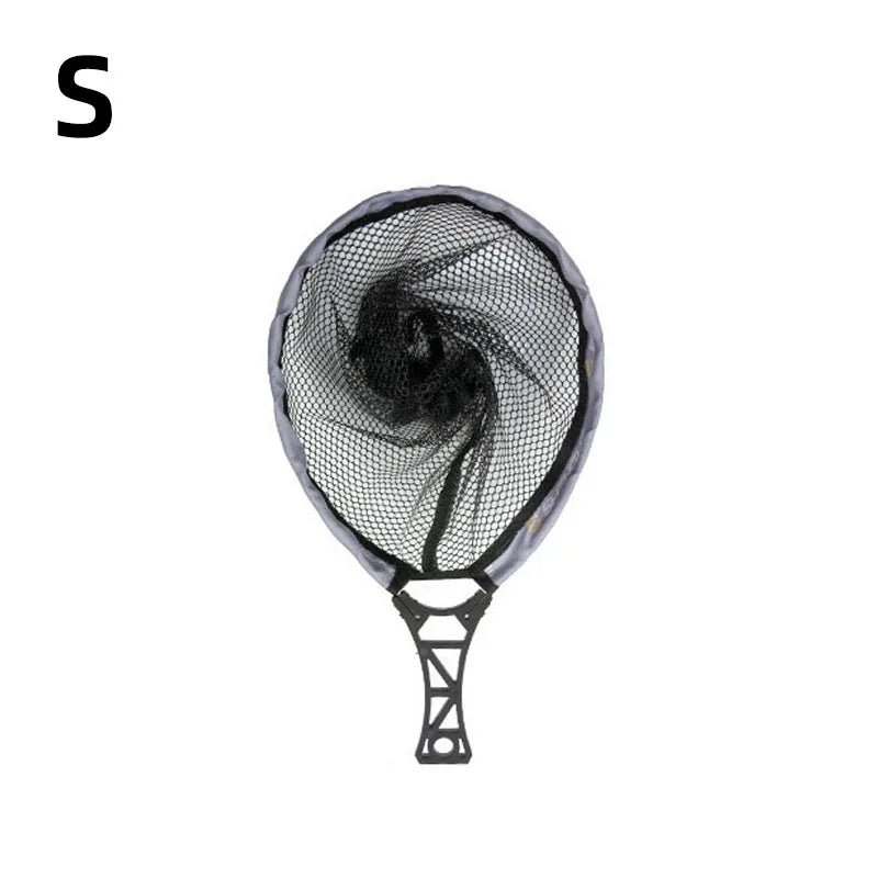 Handle Fly Fishing Hand Net Collapsible Small Mesh Foldable Landing Net Fishing Lures Net Outdoor Stream Fishing Tools Accessory