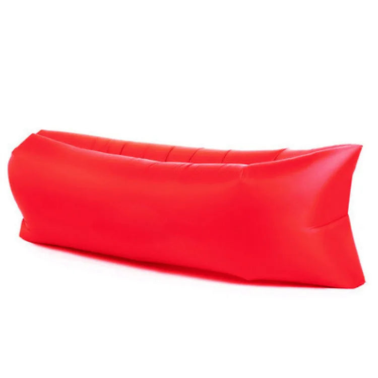 Portable Folding Single Air Sofa Outdoor Fast Inflatable Sofa Bed No Air Pump Required Beach Sleeping Bag Camping Picnic Partner