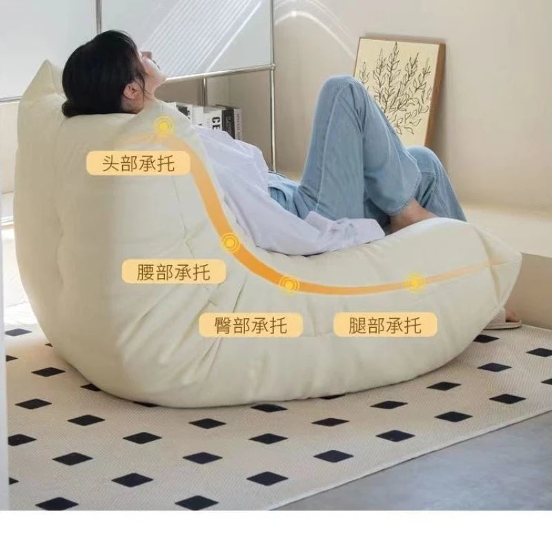 Cream wind original caterpillar sofa bedroom living room reclining sleeping lazy sofa recliner sofa set living room furniture