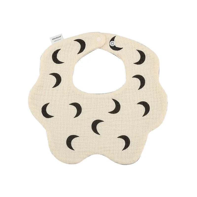 Baby Bibs Cotton Boys and Girls Bib Cute Print Newborn Burp Cloths Waterproof Infants Mesh Bibs Baby Feeding Accessories