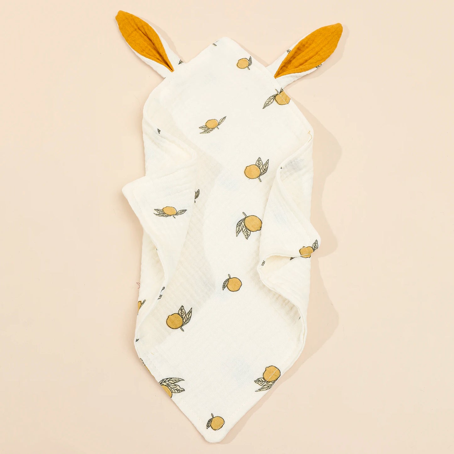 Newborn Baby Rabbite Cotton Muslin Comforter Infant Soft Soothe Appease Towels Princess Sleeping Dolls Blanket Bibs Burp Clothes