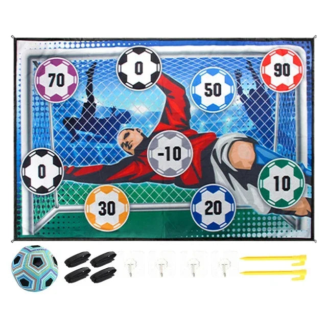 Fun Football Toys Soccer Game Mat Indoor Outdoor Training Game Mat Sports Fabric Football Toy Set Multiplayer Competitive Gift