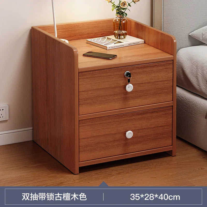 Cabinet Bedroom End Storage Bedside Table Locker Storage Comfotable Home Small Modern Mesitas De Noche Dormitorio Household