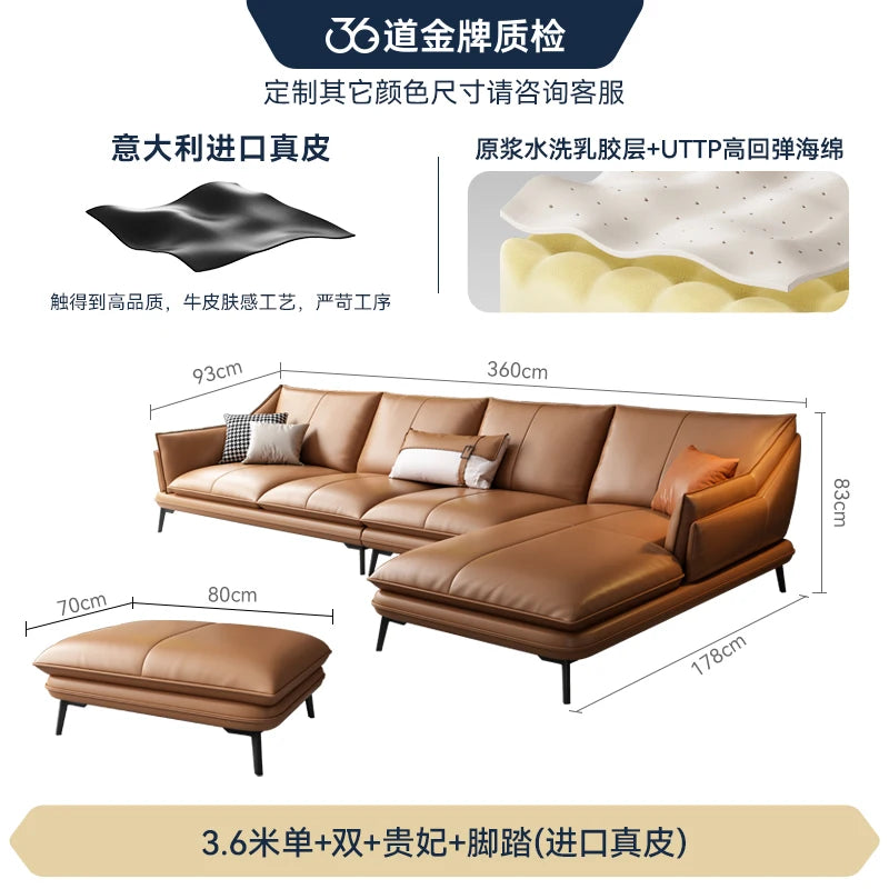 Foot Stool Double Living Room Sofas Europe Waterproof Recliner Arm Sofa Luxury Frame Oturma Odası Kanepeleri Home Decoration