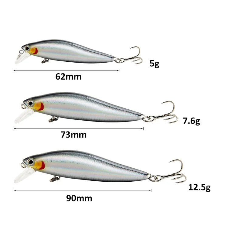 Fishing Lures Life Swimbait Fishing Bait Sinking Lure for Bass Trout Walleye Fishing Tackle Large Hard Bait with Treble Hook