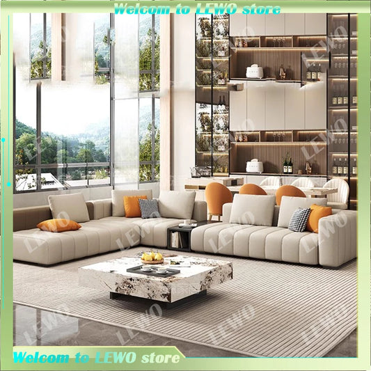 Large Lounge Minimalist Sofa Wooden Designer Individual Loveseat Relaxing Sofa Office Lazy Full Sofy Do Salonuroom Decoration