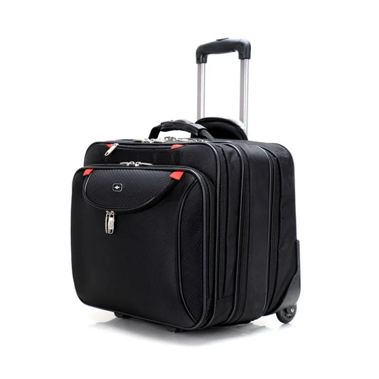 Unisex Travel Luggage Spinner Wheels Boarding Case Rolling Suitcase Wheeled on - Black Red Blue Green Brown Pink Grey