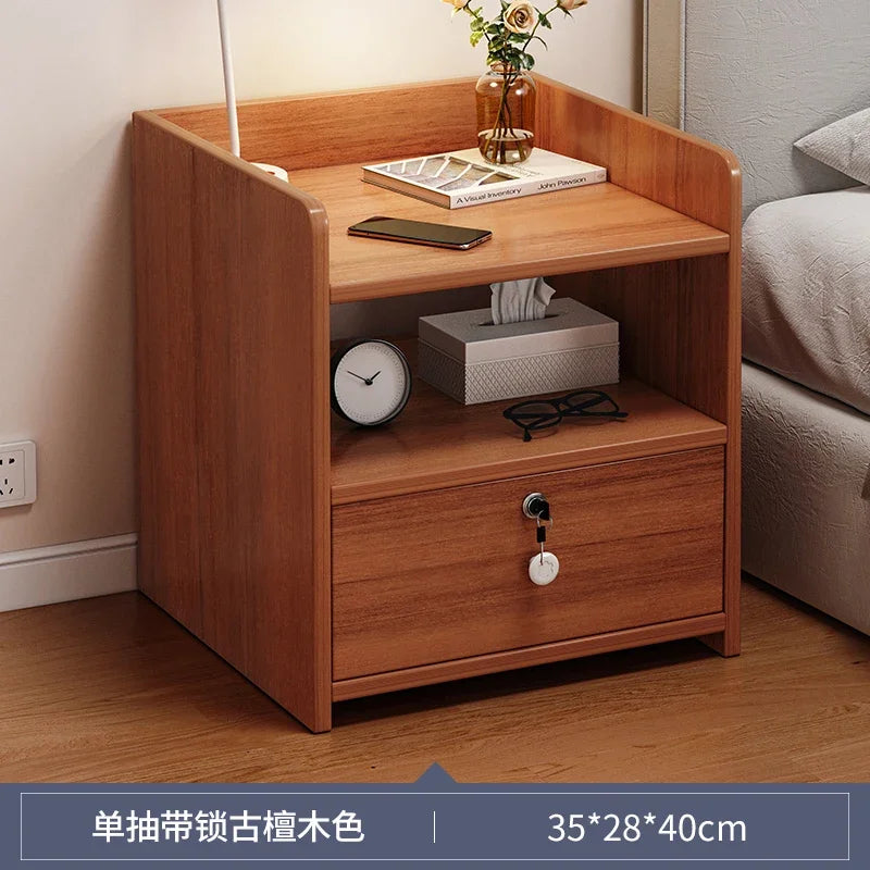 Cabinet Bedroom End Storage Bedside Table Locker Storage Comfotable Home Small Modern Mesitas De Noche Dormitorio Household