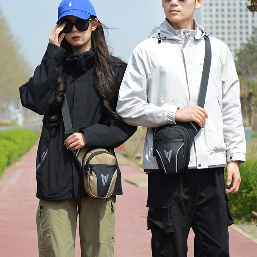 Men Drop Leg Bag Waist Bag Waterproof Men Fanny Pack Phone Purse Motorcycle Riding Shoulder CrossBody Thigh Hip Belt Waist Bags