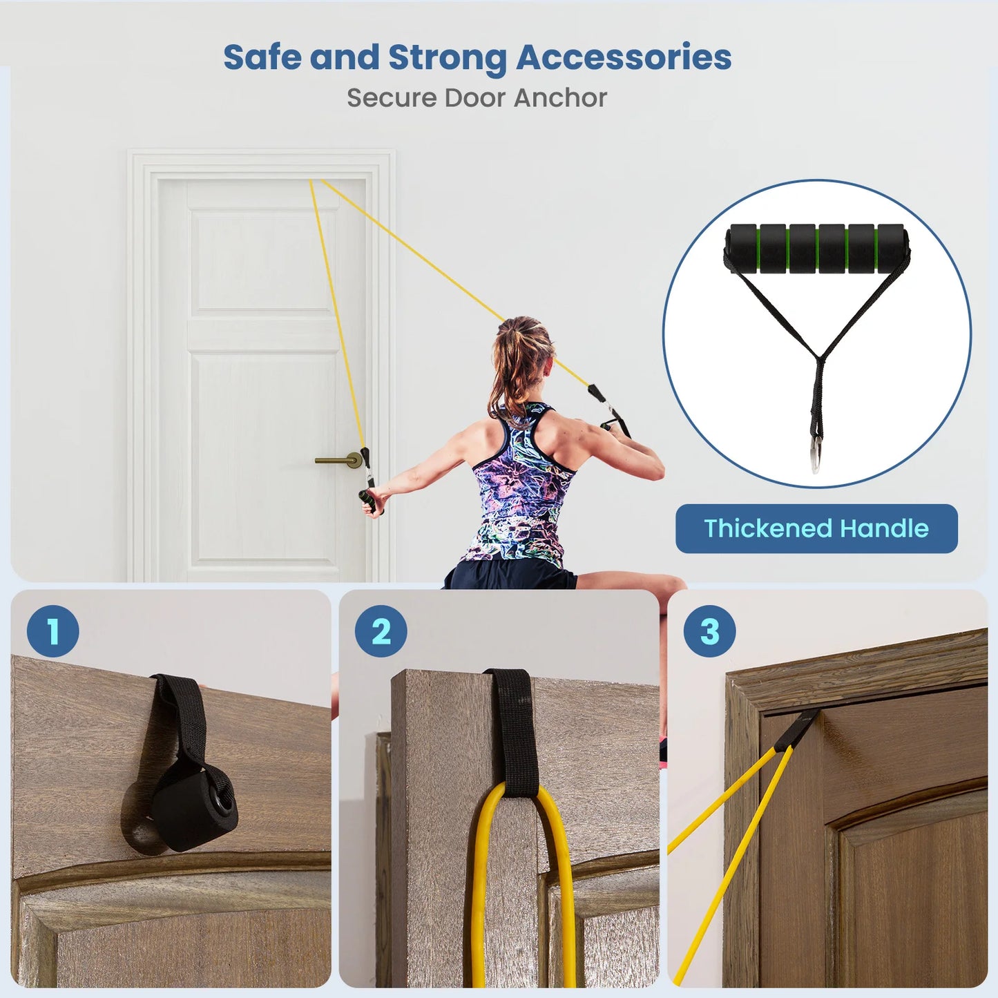 12pcs/Set Pull RopeChest Expander,Resistance Bands, Ankle Strap, Portable Fitness Equipment,
