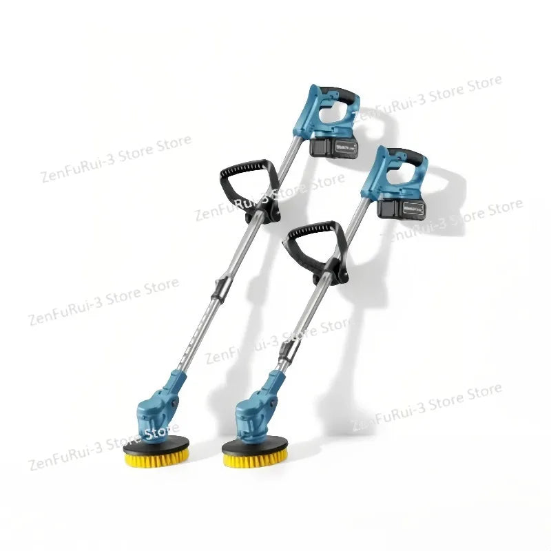 Electric Cleaning Brush Bathroom Yard Sweeper Polishing and Polishing Snow Sweeping Leaf Six-in-one Retractable Cleaning Brush