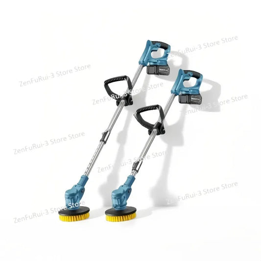 Electric Cleaning Brush Bathroom Yard Sweeper Polishing and Polishing Snow Sweeping Leaf Six-in-one Retractable Cleaning Brush