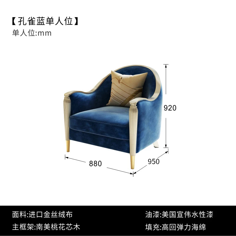 Classic Waterprof Sofa Designer Adults Romantic Cushion Sofa Elegant Living Room Muebles Para Habitacion Home Accessories