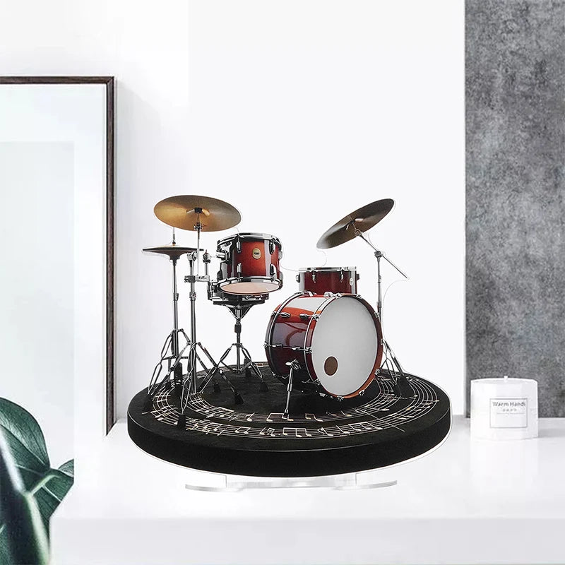 Drum Set Ornament 2D Flat Acrylic Decorations Desktop Decor For Home and Holiday