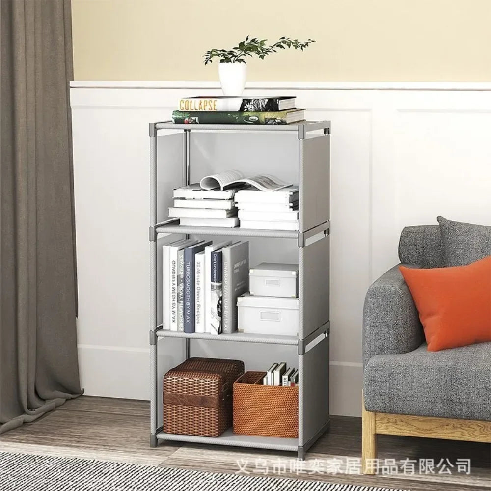 Simple Bookshelf Multi-Layer Book Closet Easy Assembly Bookcase Square Storage Shelf Living Room And Study Bedroom Storage Shelf