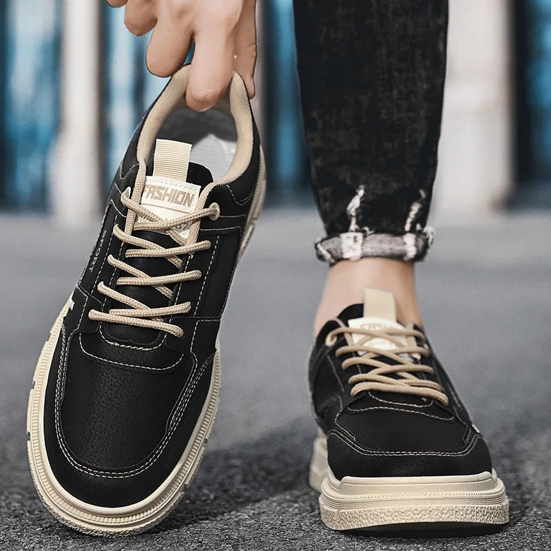 Men's shoes four season new soft-sole non-slip casual shoes outdoor walking shoes fashion student sports shoes male tooling shoe